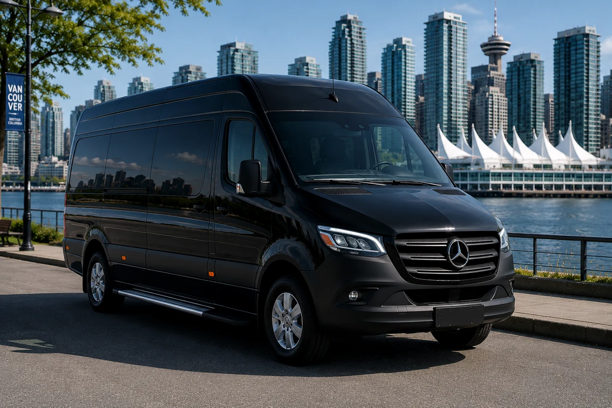 Mercedes-Benz Sprinter van in the Burnaby limo fleet
